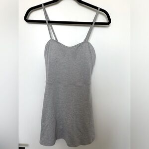 Alo alosoft courtside tennis dress in athletic heather grey